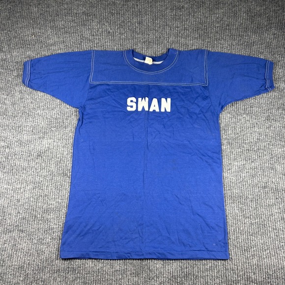 Bantams Other - Vintage Bantams Shirt Men's L Swan Mildred Graphic Ringer Blue 60 USA